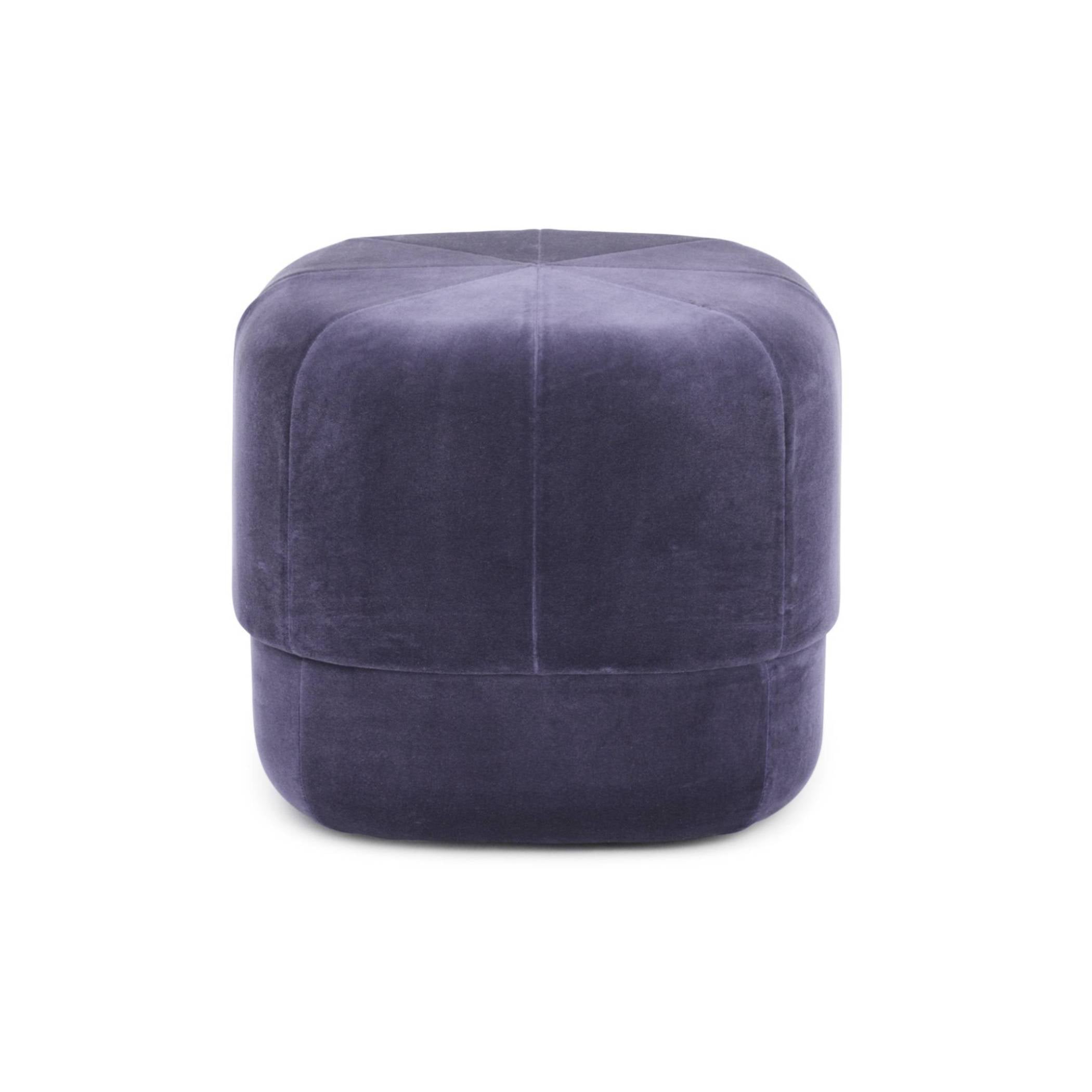 Circus Pouf Velour: Small - 18.1" + Purple