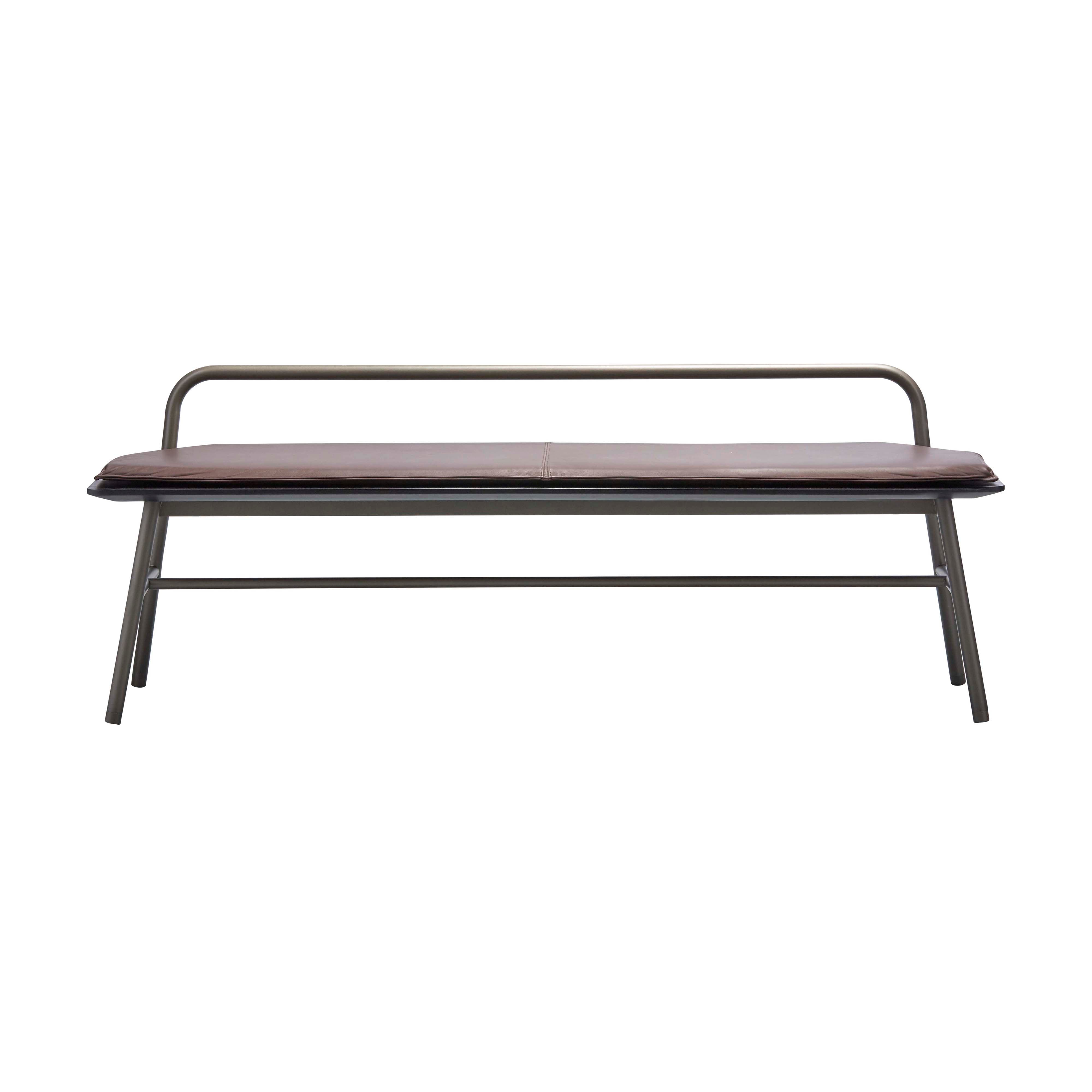 short upholstered bench