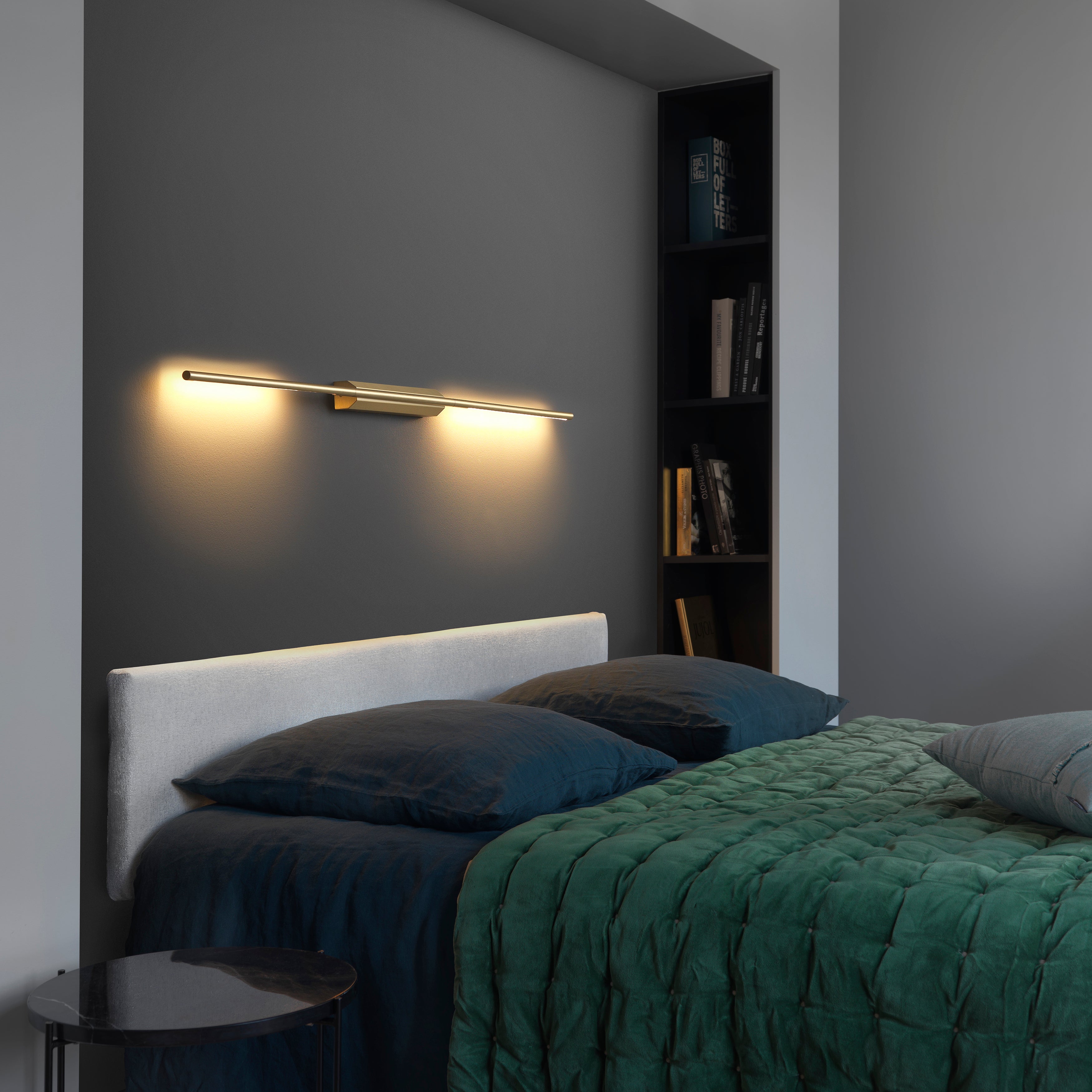 bed lights on wall