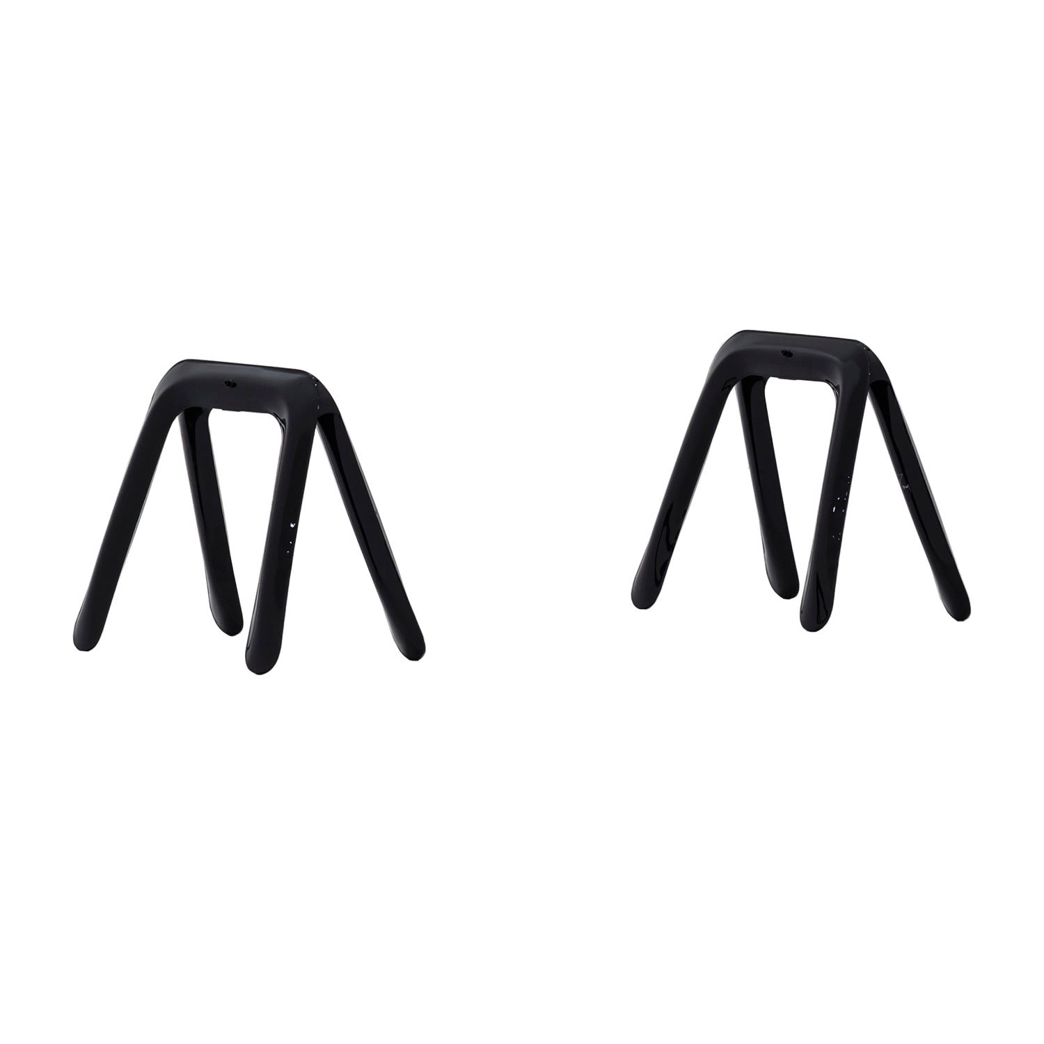 Kozka Trestle Pair: Black Glossy Carbon Steel
