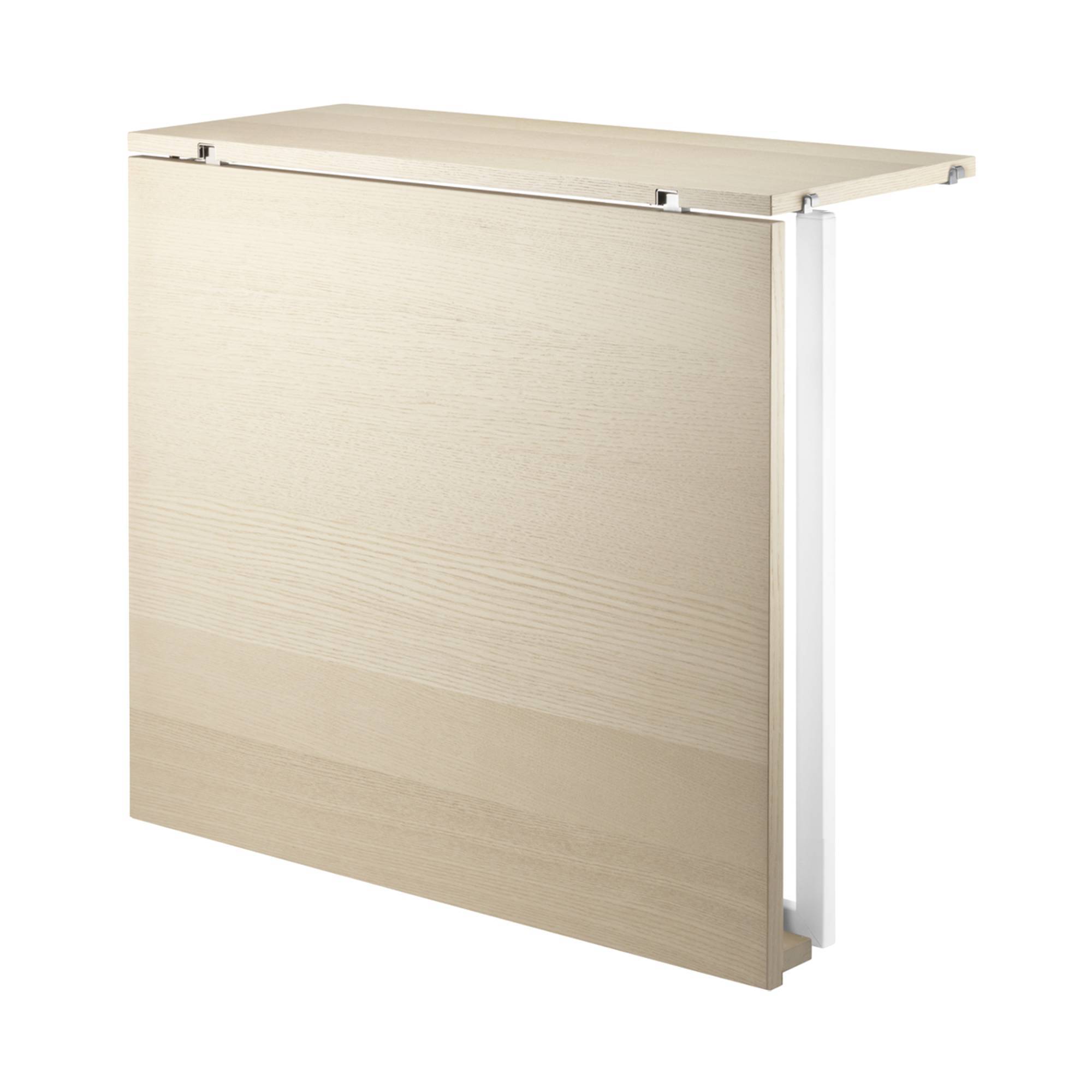 String Shelving System Folding Table: Ash + White