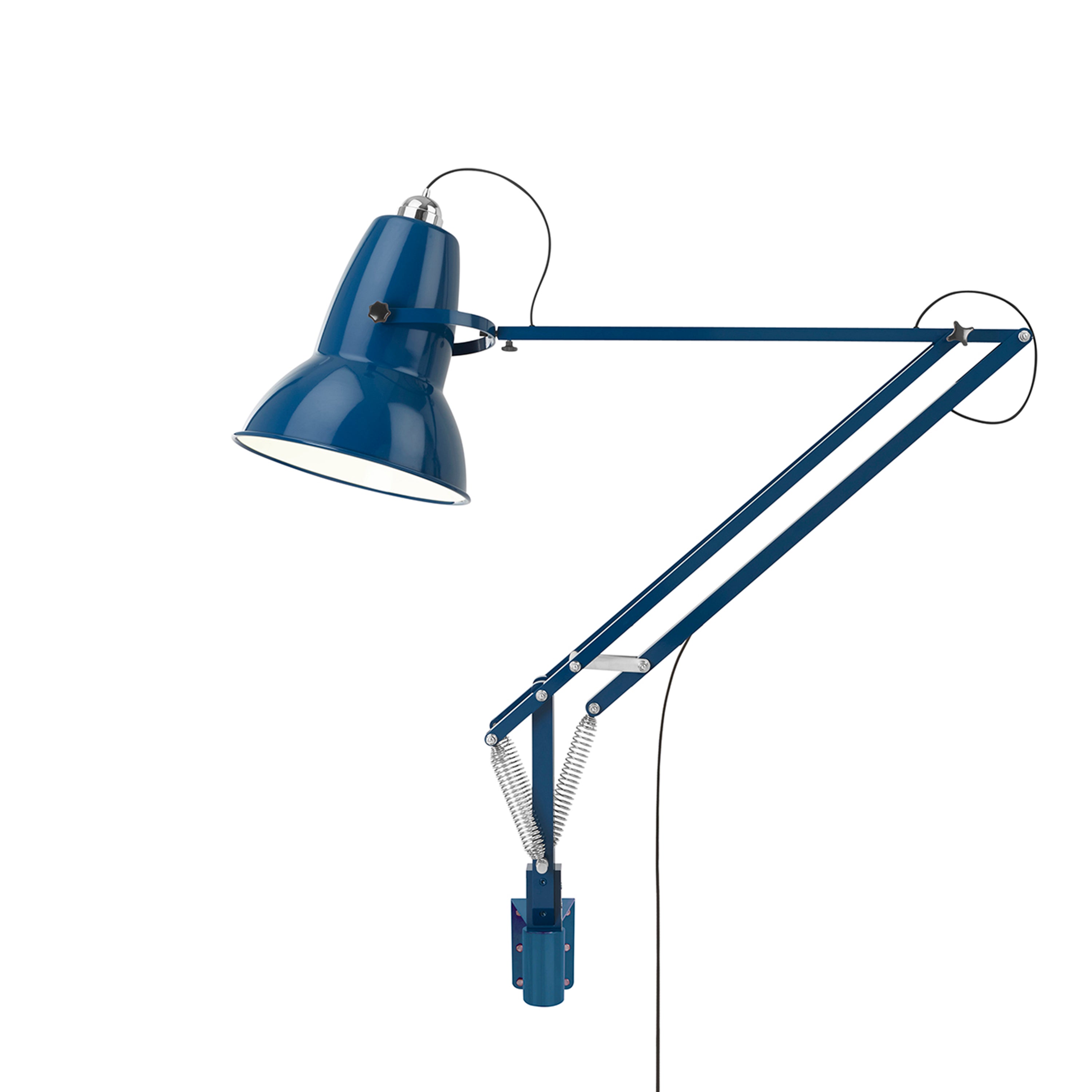 Original 1227 Giant Wall Mounted Lamp: Marine Blue + Gloss