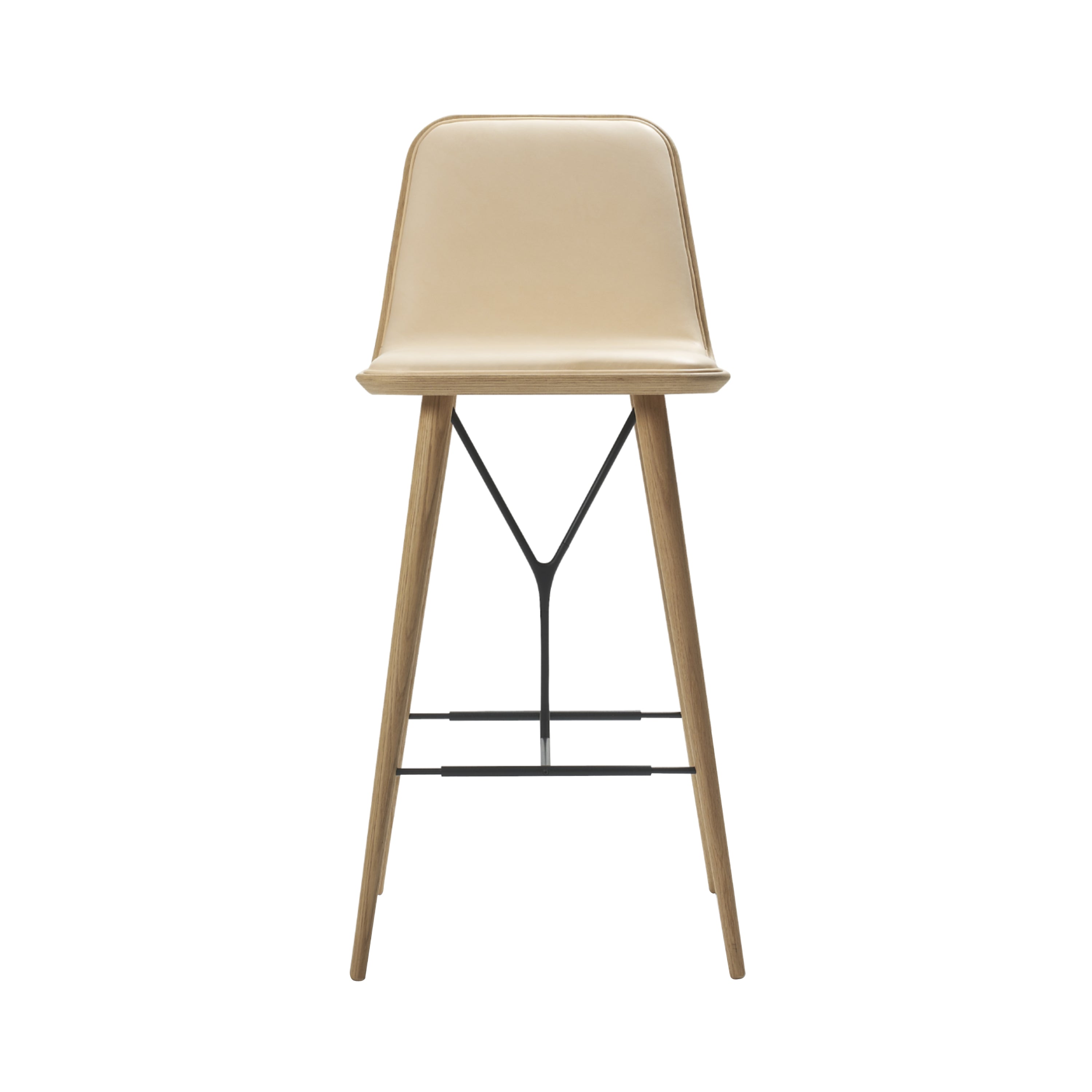 Spine Bar + Counter Stool with Back: Wood Base | Buy Fredericia online ...