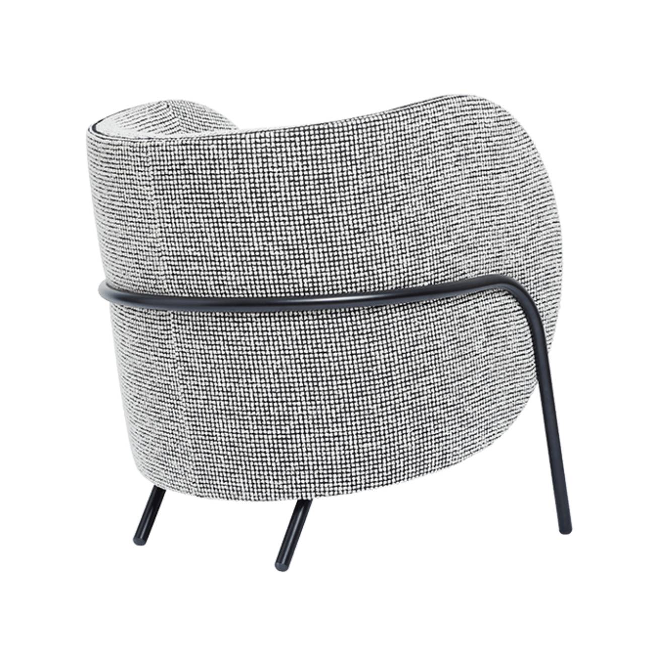 Royce Armchair: Satin Black