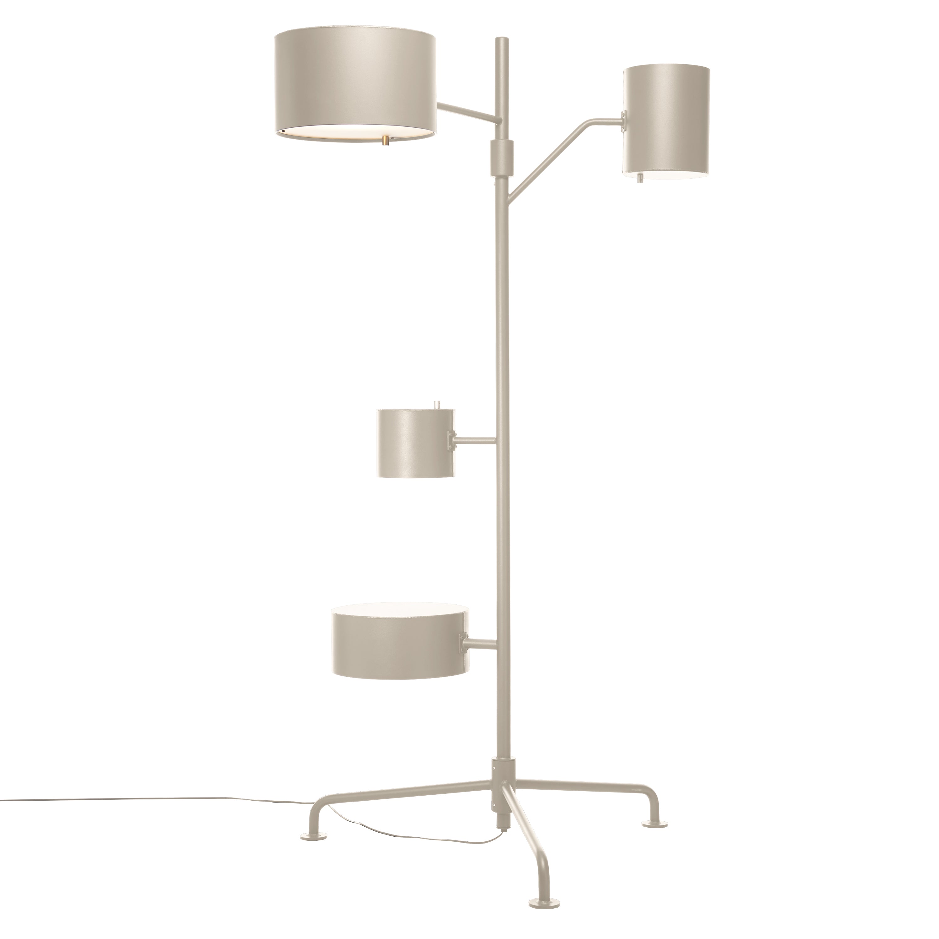 Statistocrat Floor Lamp: RAL 1013 - Oyster White
