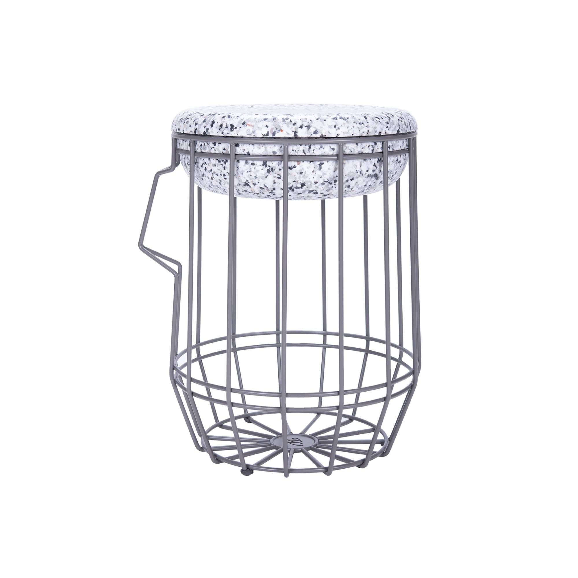 Carrier Storage Stool: Grey