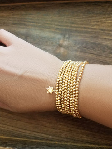 Beaded bracelets by Alef Bet Jewelry 
