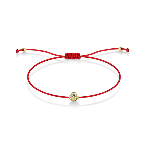 hamsa hand red string bracelet