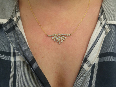 final diamond vintage remade necklace