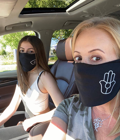 evil eye hamsa mask for daughter and mother