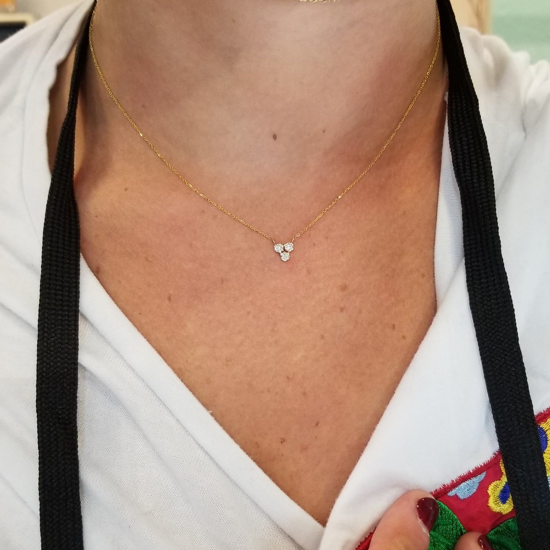 Diamond Pave Heart Necklace - 165-01441