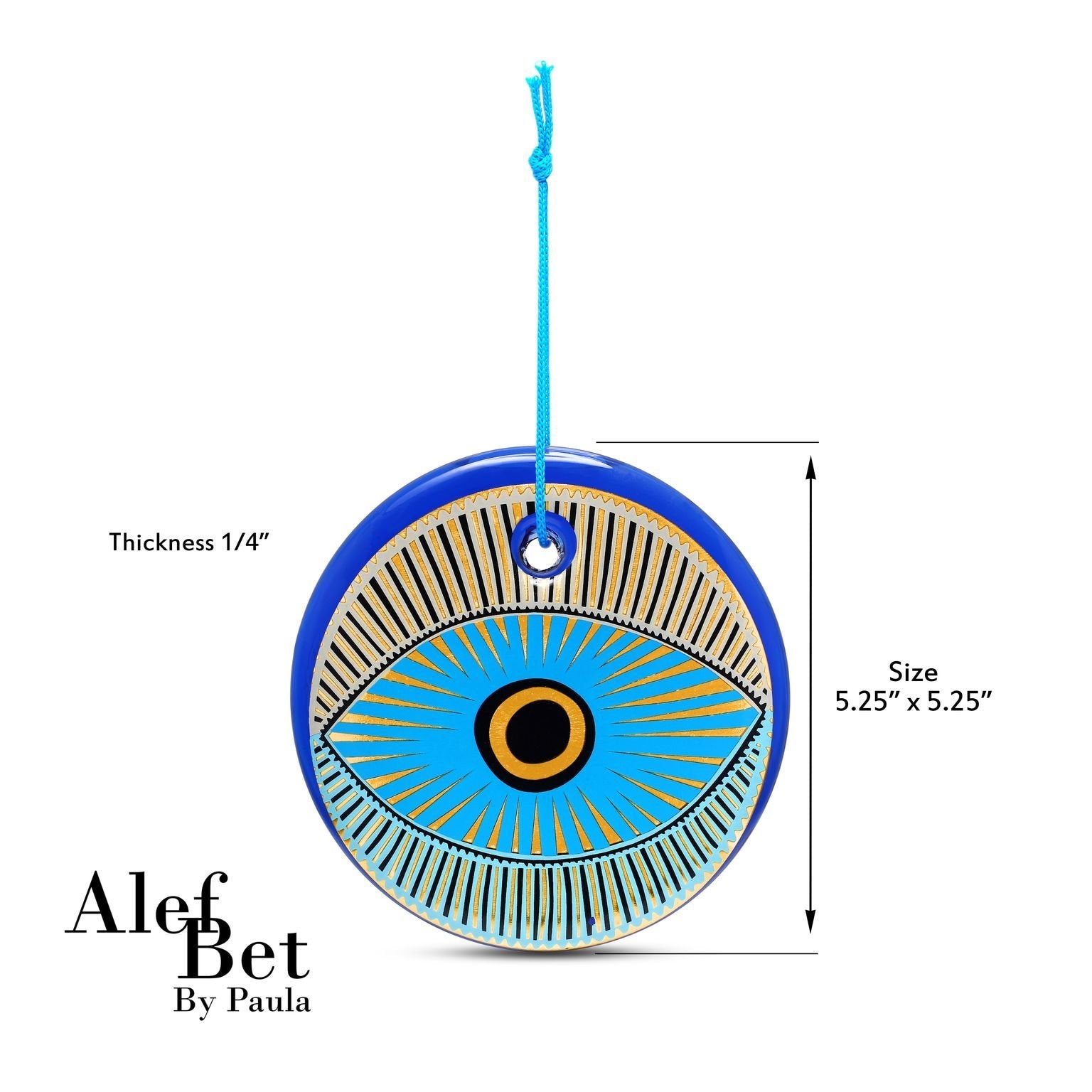 Alef Bet by Paula Amuletos de pared contra el mal de ojo Nazar Mal