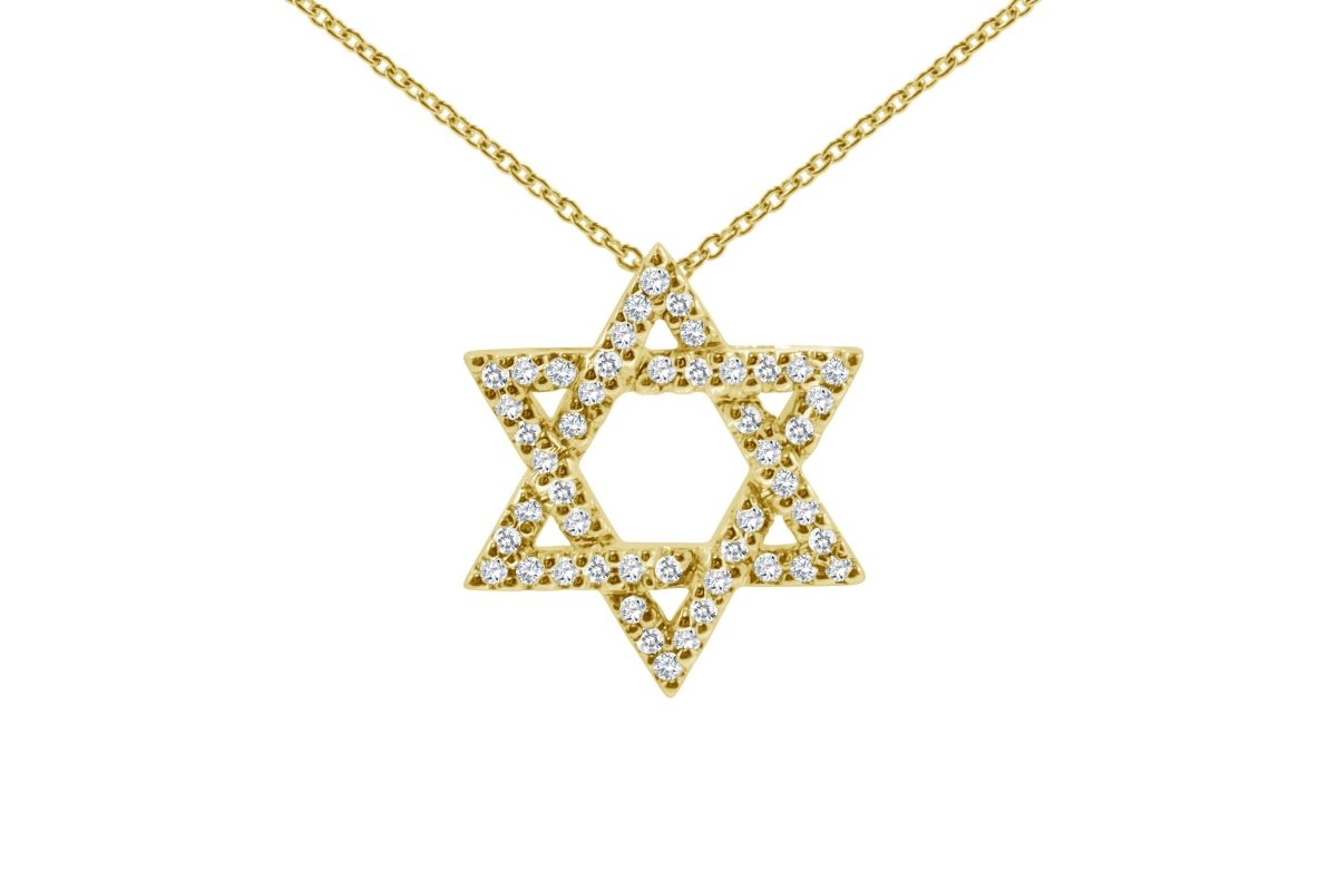 Buy Magen David Necklace Gold Star of David Necklace Women Jewish Star  Necklace Business Success Amulet Pendant Online in India - Etsy