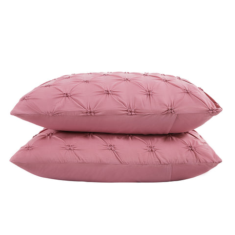 pink decorative pillow shams