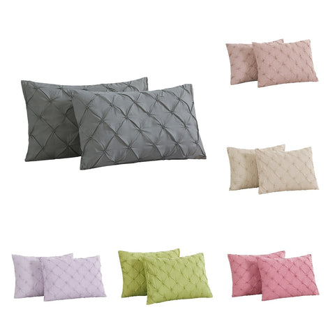 various colors pillow shams