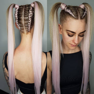 Braid In Colored Hair Extensions Fantasy Manifesto