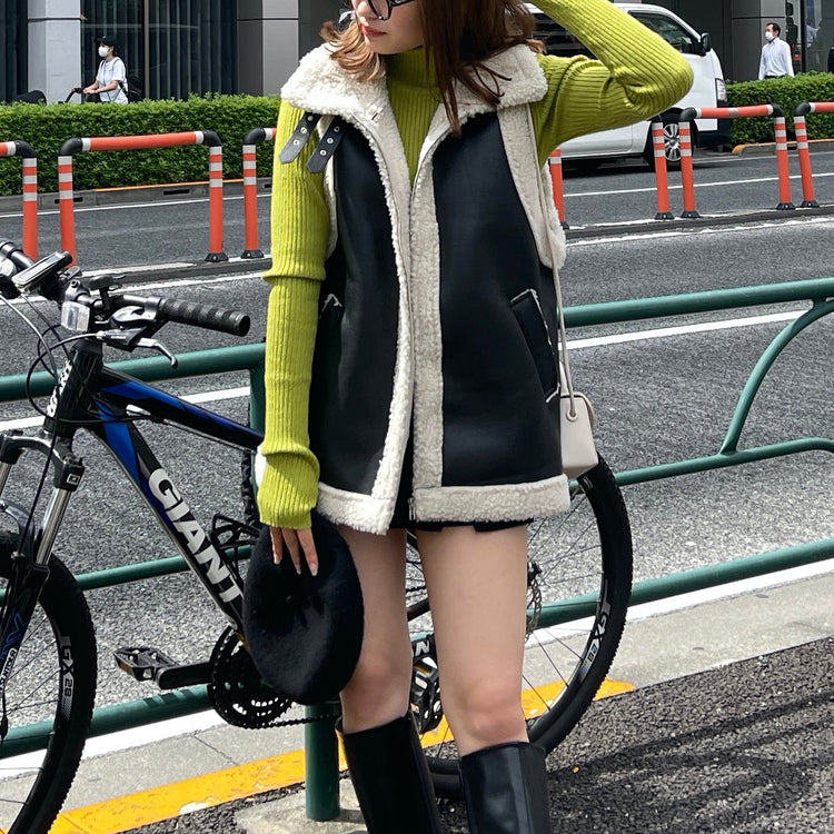 Needles Tibetan Vest ムートンジャケット ベスト-