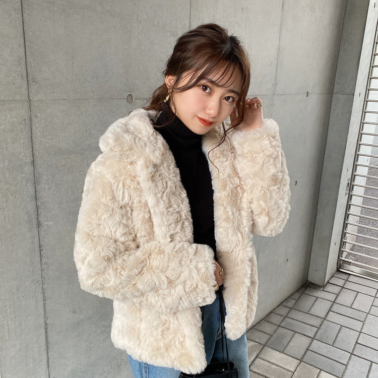 超人気新品 【riri様専用】em. Eco Fur Coat エコファーコート