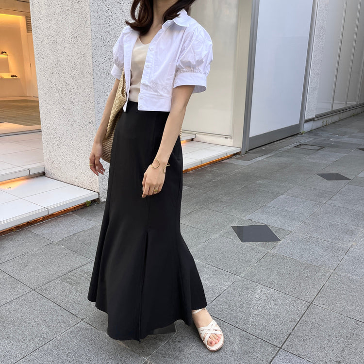 エルメ Side slit mermaid skirtポリエステル100%size