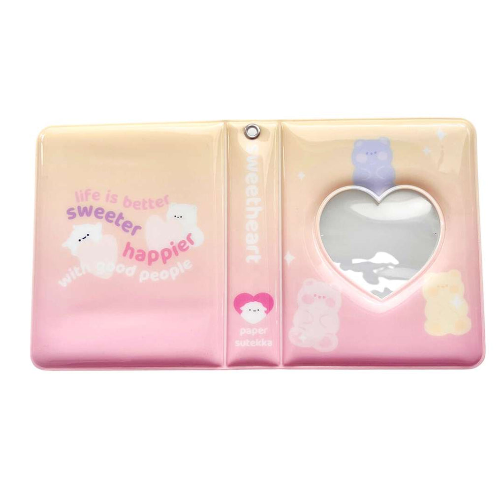 Mika Hearts and Love Mini Pink Glitter 3-Ring Binder – Paper
