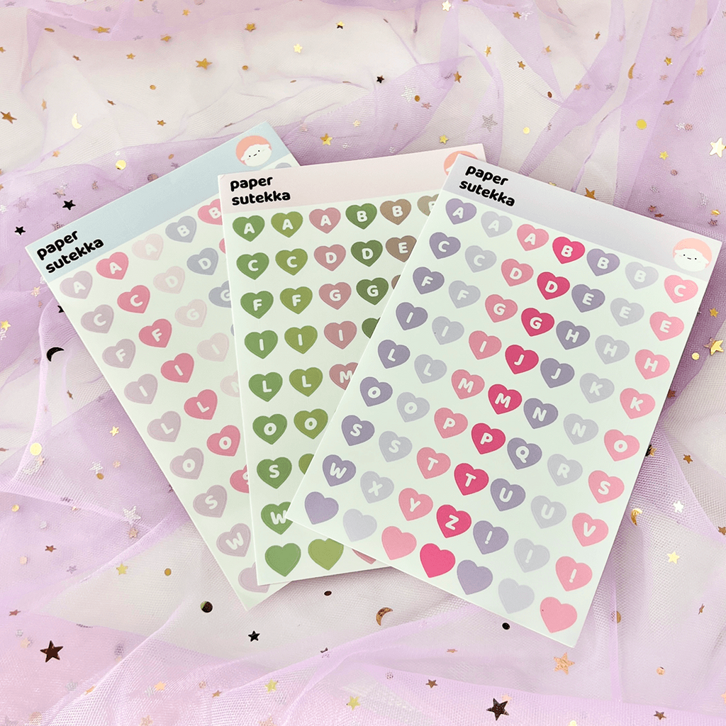 Hearts Deco Washi Tape - Green 10 mm – Paper Sutekka Stationery ペーパーステッカー