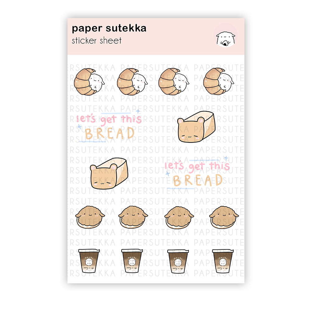 Mochi Cupcake and Pancakes Sticker Sheet – Paper Sutekka Stationery  ペーパーステッカー