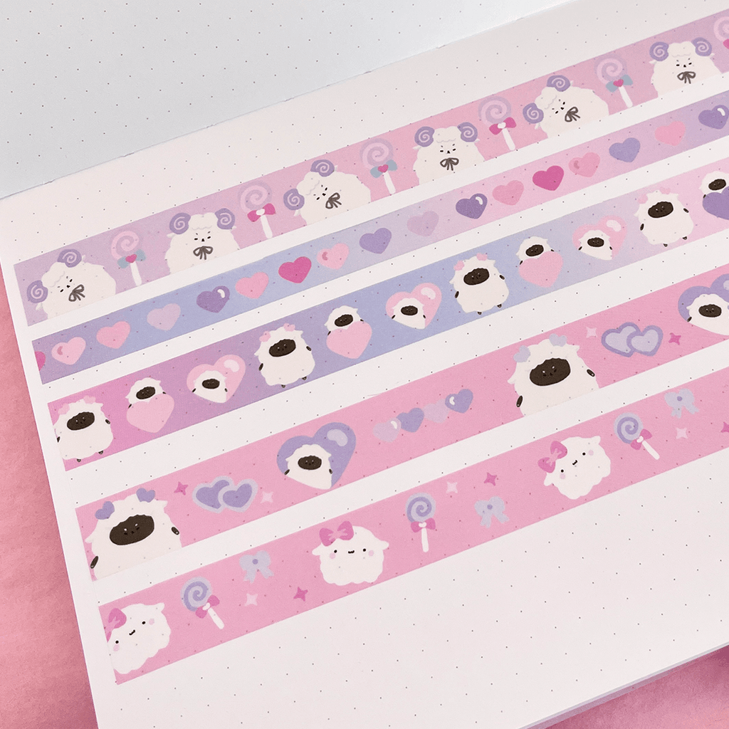 Mochi Cherry Blossom Petals Washi Tape Set of 2 – Paper Sutekka Stationery  ペーパーステッカー