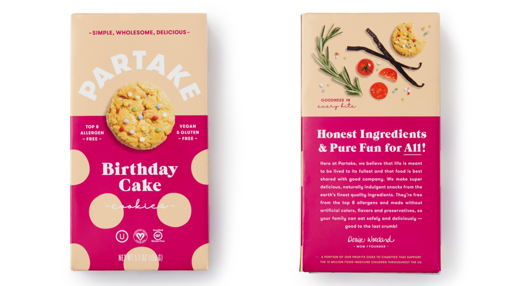Partake Foods Birthday Cake Cookies