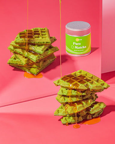 Vegan Matcha Waffles