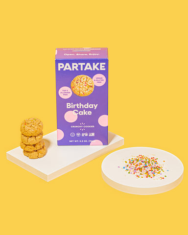 Partake Crunchy Birthday Cake Cookies