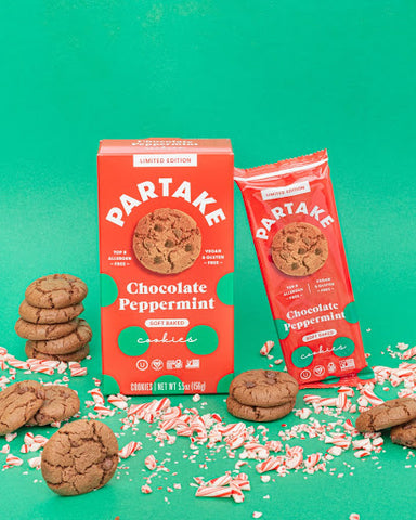 Partake Chocolate Peppermint Snack Pack Cookies