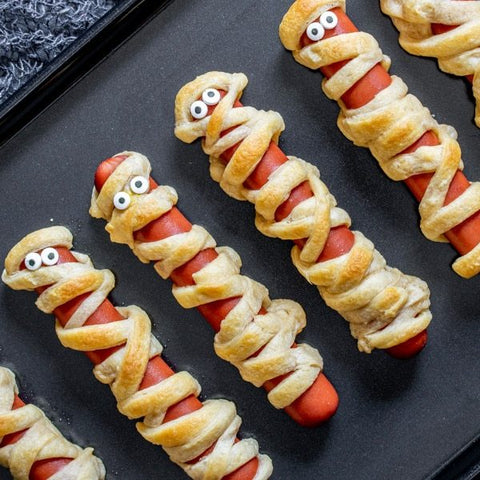 socially-distant-halloween-partake-foods-mummy-dogs