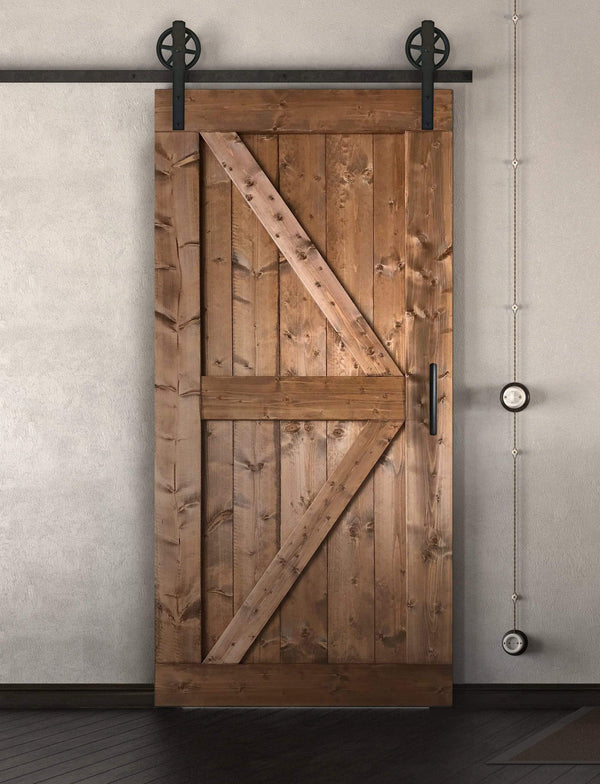 Doppelschiebetür voreinander herlaufend in Scheunentor-Optik Modell Double  X - Farmhouse Barn Door rustikal - online kaufen
