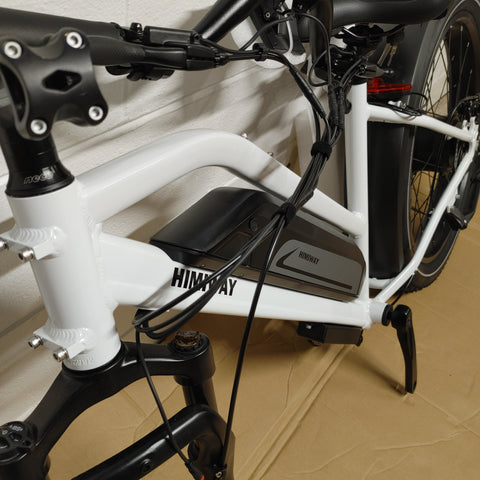 Himiway Long range step-through e-bike beautiful white