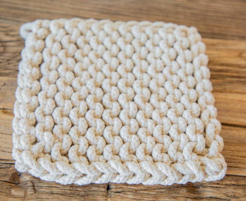 Cotton Crocheted Pot Holder - 3 Colors – Salt & Honey Market