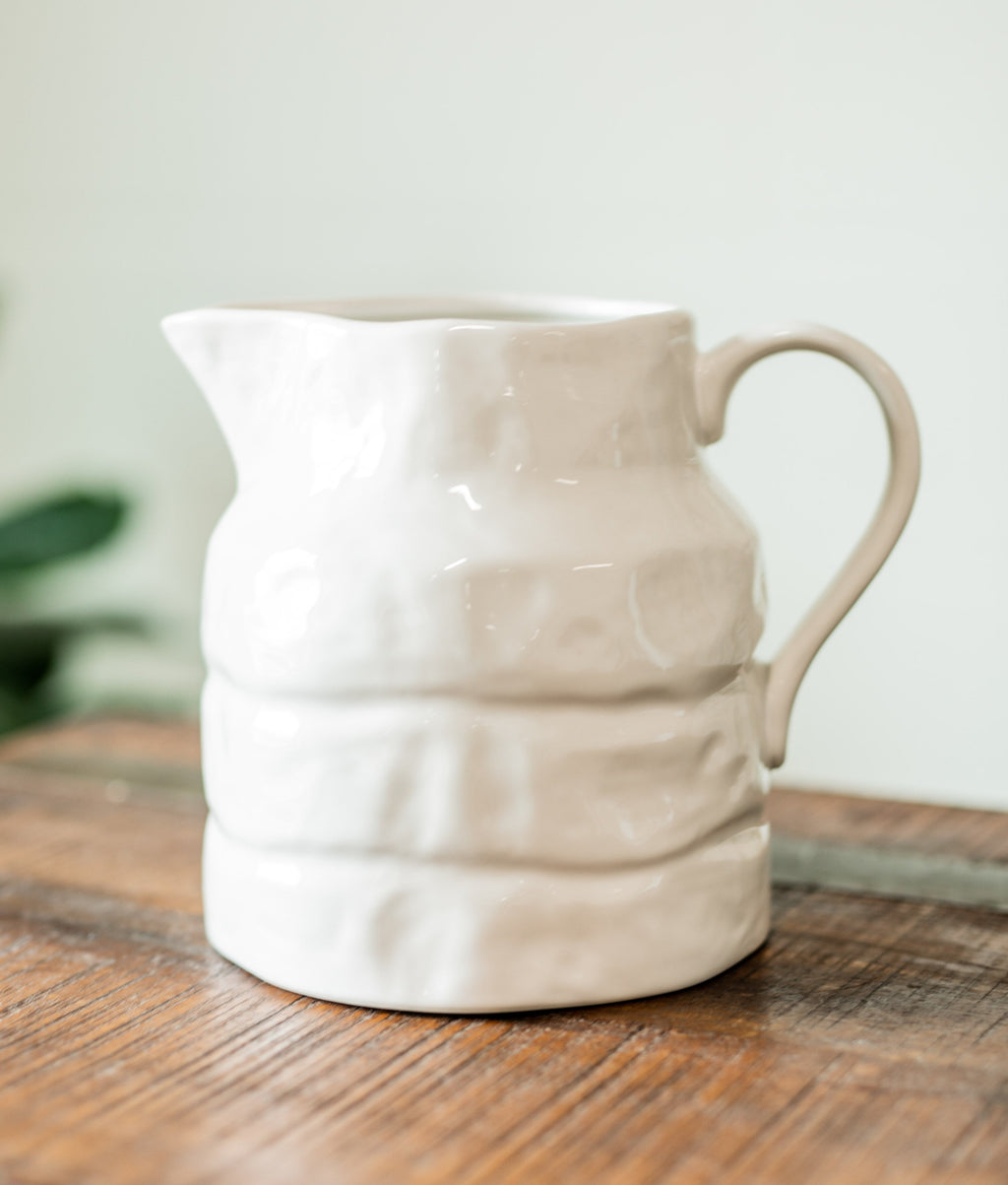 Milk Glass Pitcher – JUX•TA•POSH HOME