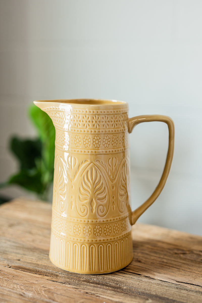 Vintage Georgia Ceramic No-spill Mug, Cream Crackle Glaze 