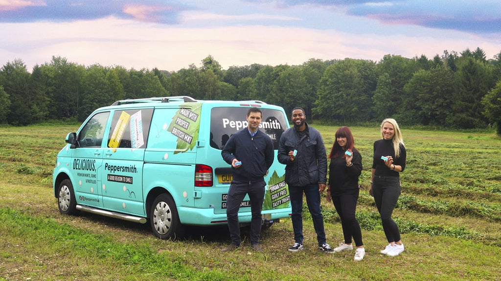 The Peppersmith team visiting our suppliers mint farm