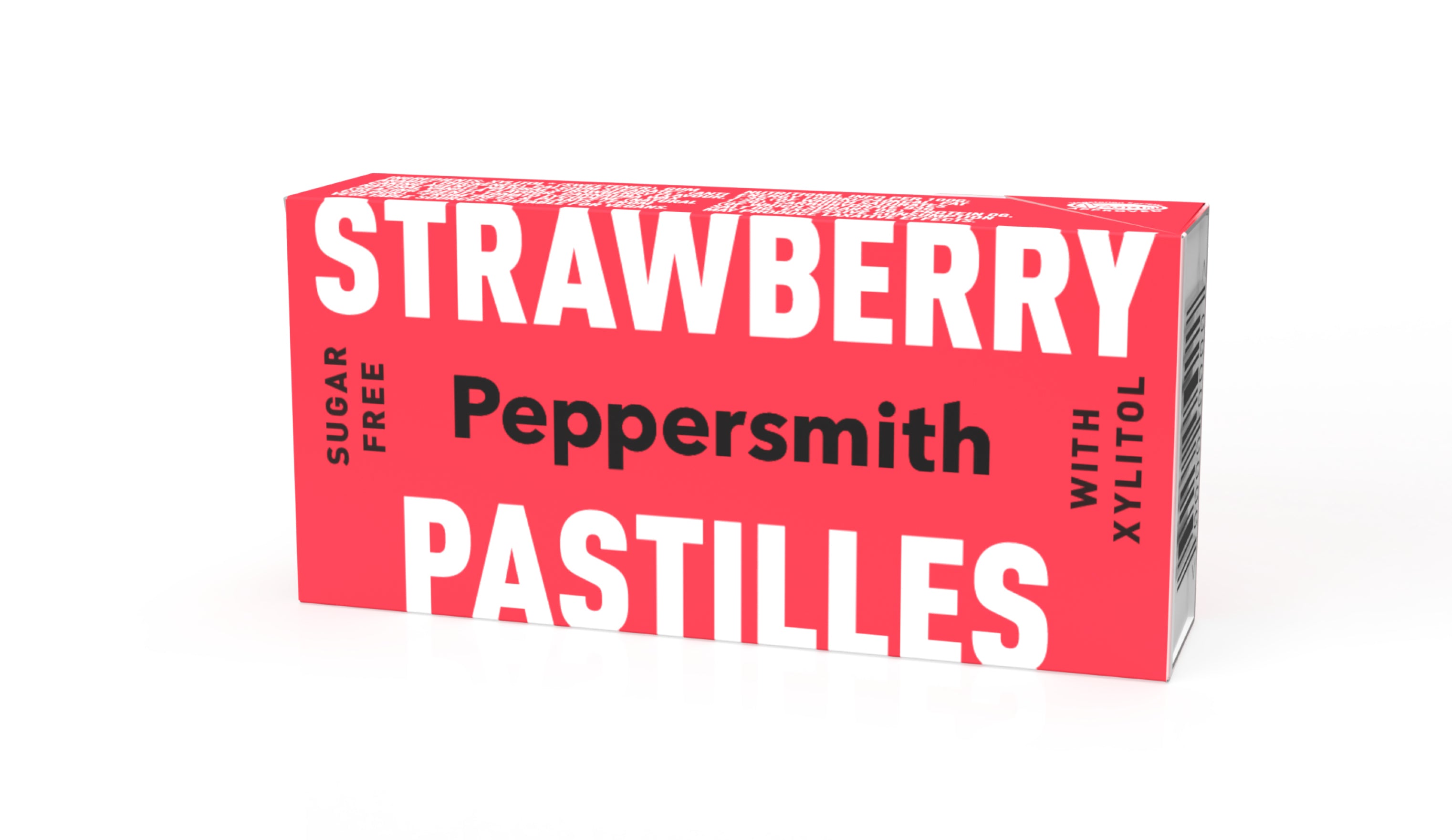 Strawberry & Vanilla Xylitol Pastilles: 12 x 15g Pocket Packs