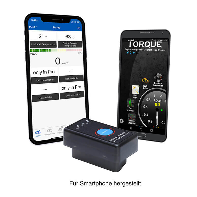 OBD2 Scanner Verbesserter OBDII Professioneller Bluetooth Auto Code Reader für iPhone, iPad & Android