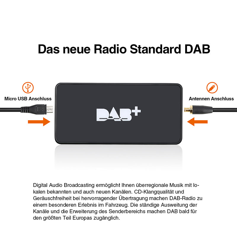 Tuner radio numérique externe DAB+ Pumpkin pour autoradio Android