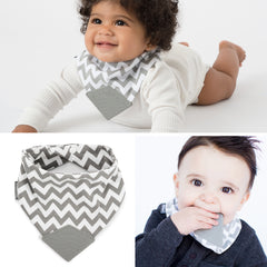 BooginHead Bandana bib Grey Chevron