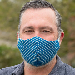 Man wearing BooginHead Masks Navy