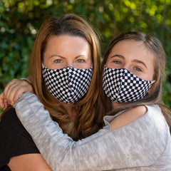 BooginHead face masks adult and youth Black and white checkerboard