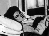 Typhoid Mary in hospital bed