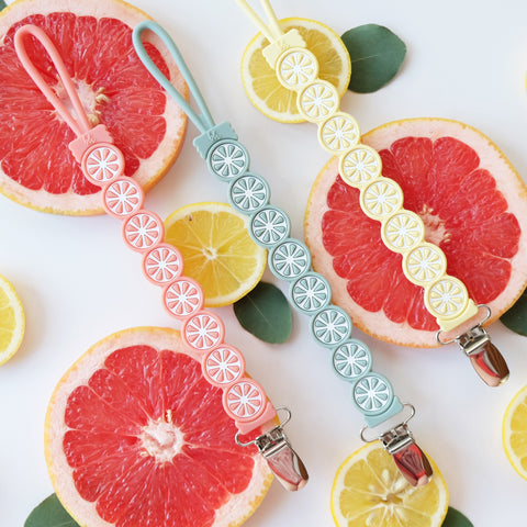 BooginHead citrus pacifier clips