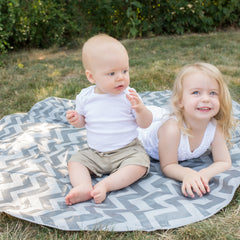 babies on BooginHead SplatMat outside