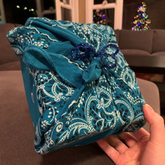 Furoshiki wrapped gift