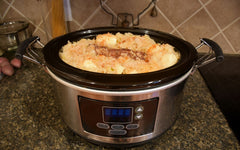 slow cooker on a counter