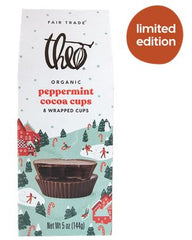 Theo Chocolate peppermint cocoa cups holiday 
